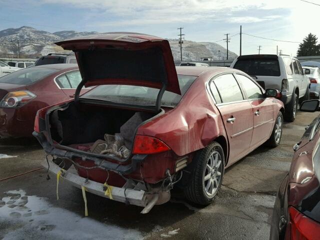 1G4HD57217U155358 - 2007 BUICK LUCERNE CX RED photo 4