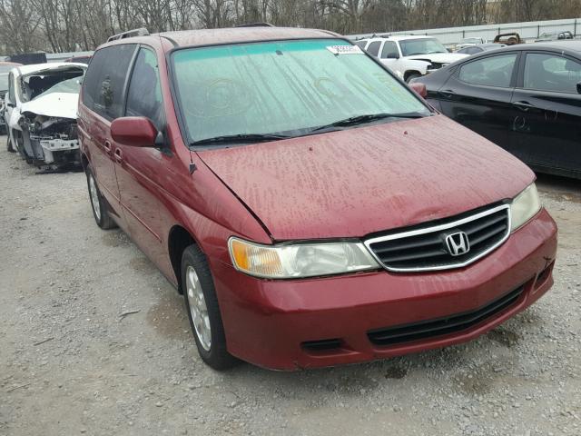 5FNRL18963B099081 - 2003 HONDA ODYSSEY RED photo 1