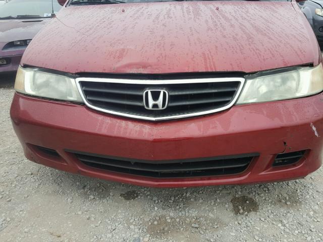 5FNRL18963B099081 - 2003 HONDA ODYSSEY RED photo 9