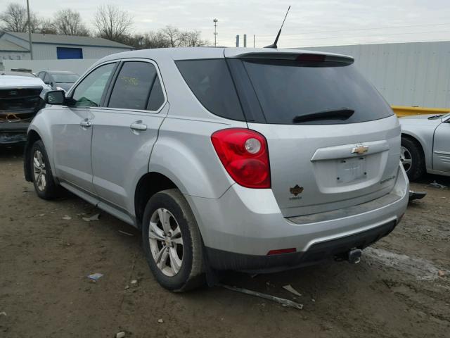 2CNFLCEW3A6265581 - 2010 CHEVROLET EQUINOX LS SILVER photo 3