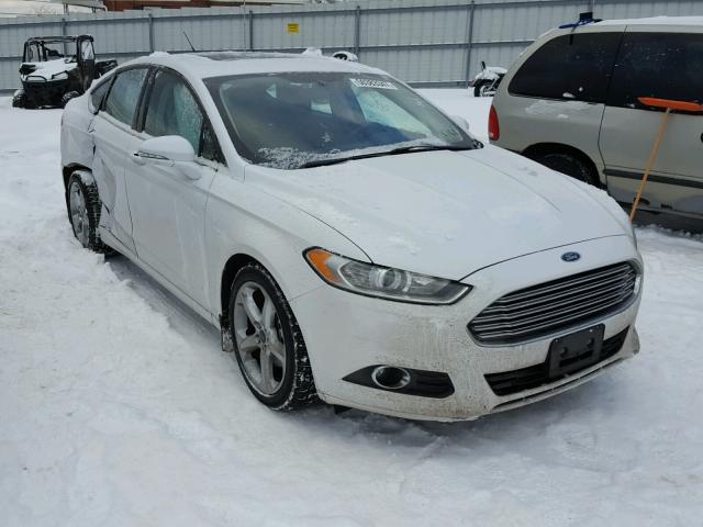 3FA6P0H70FR166556 - 2015 FORD FUSION SE WHITE photo 1