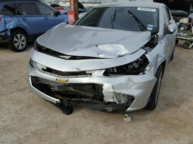 1G1ZE5ST5GF177415 - 2016 CHEVROLET MALIBU LT SILVER photo 9