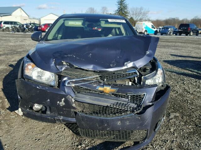 1G1PG5SB4D7225551 - 2013 CHEVROLET CRUZE LTZ BLUE photo 9