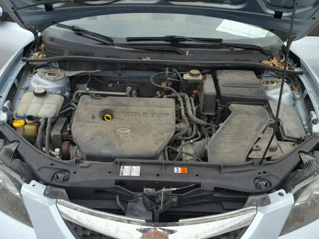 JM1BK12F571655706 - 2007 MAZDA 3 I SILVER photo 7