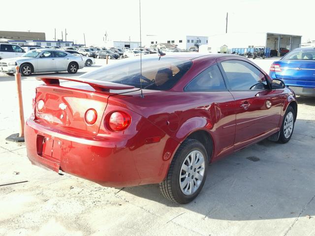 1G1AD1F57A7154143 - 2010 CHEVROLET COBALT 1LT RED photo 4