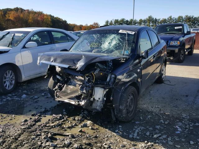 KL1TD56618B235525 - 2008 CHEVROLET AVEO BASE Қара фото 2