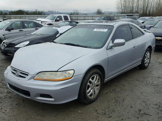 1HGCG22532A028421 - 2002 HONDA ACCORD EX SILVER photo 2