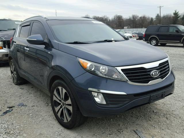 KNDPCCA21B7084413 - 2011 KIA SPORTAGE E BLUE photo 1