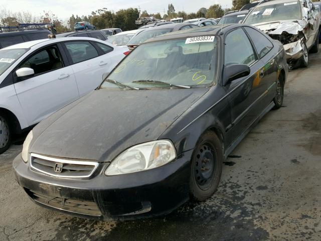 1HGEJ8147XL007508 - 1999 HONDA CIVIC EX BLACK photo 2