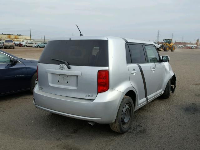 JTLKE50E081038907 - 2008 TOYOTA SCION XB GRAY photo 4