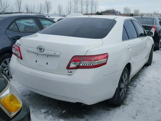 4T1BF3EK9AU567459 - 2010 TOYOTA CAMRY BASE WHITE photo 4