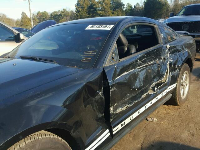 1ZVFT80N755183190 - 2005 FORD MUSTANG BLACK photo 9