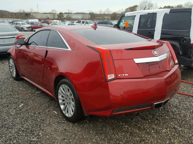 1G6DJ1EDXB0143186 - 2011 CADILLAC CTS PERFOR أحمر صورة 3