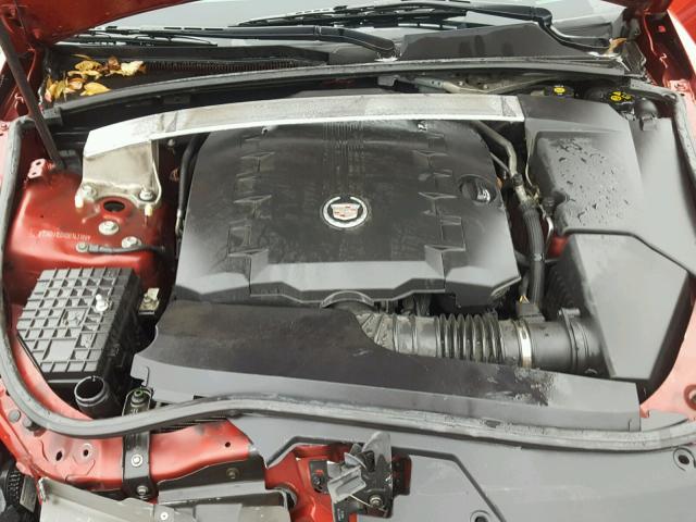 1G6DJ1EDXB0143186 - 2011 CADILLAC CTS PERFOR أحمر صورة 7