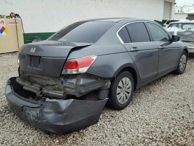 1HGCP26328A115812 - 2008 HONDA ACCORD LX GRAY photo 4