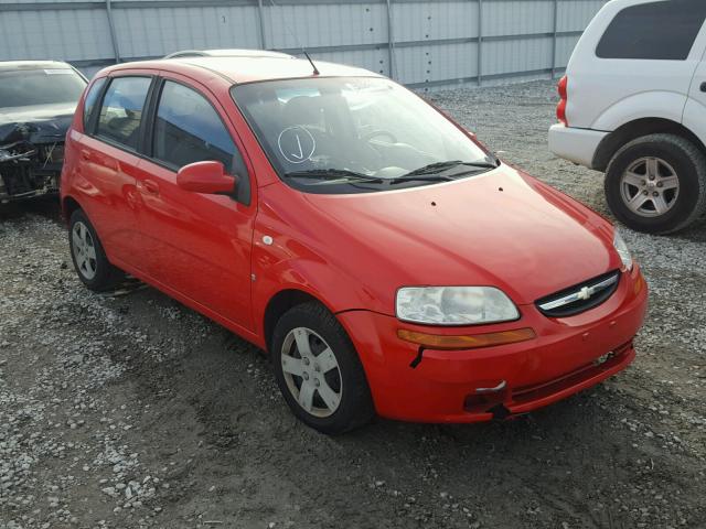 KL1TD66648B061701 - 2008 CHEVROLET AVEO BASE RED photo 1
