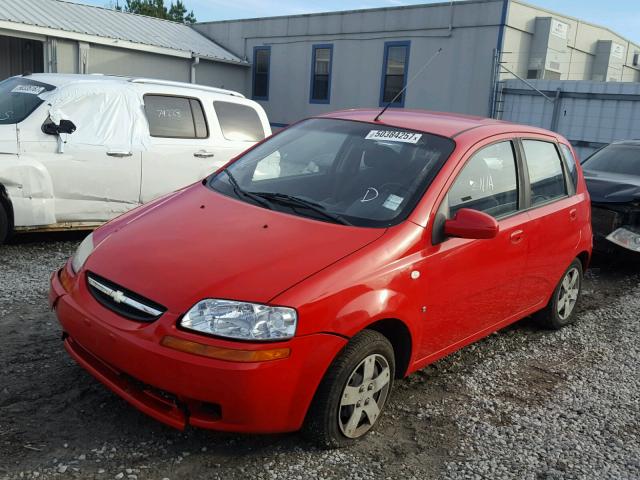 KL1TD66648B061701 - 2008 CHEVROLET AVEO BASE RED photo 2