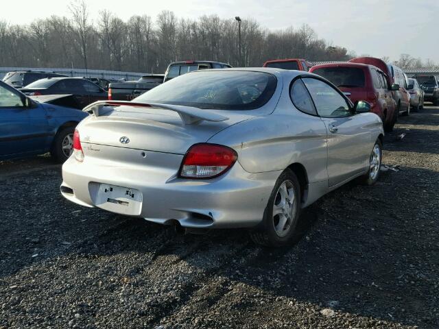 KMHJG25F81U267207 - 2001 HYUNDAI TIBURON SILVER photo 4