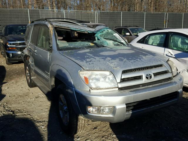 JTEBU14R940052966 - 2004 TOYOTA 4RUNNER SR SILVER photo 1