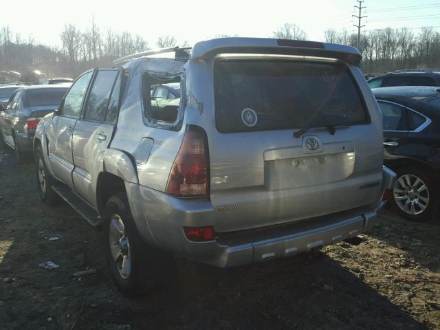 JTEBU14R940052966 - 2004 TOYOTA 4RUNNER SR SILVER photo 3