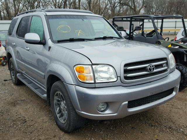 5TDZT38A03S172169 - 2003 TOYOTA SEQUOIA SILVER photo 1