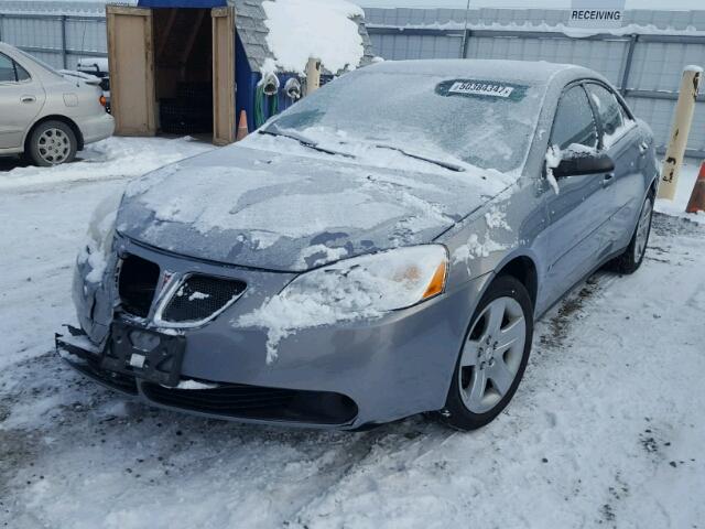 1G2ZG58B874195360 - 2007 PONTIAC G6 BASE BLUE photo 2