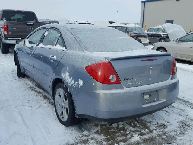 1G2ZG58B874195360 - 2007 PONTIAC G6 BASE BLUE photo 3