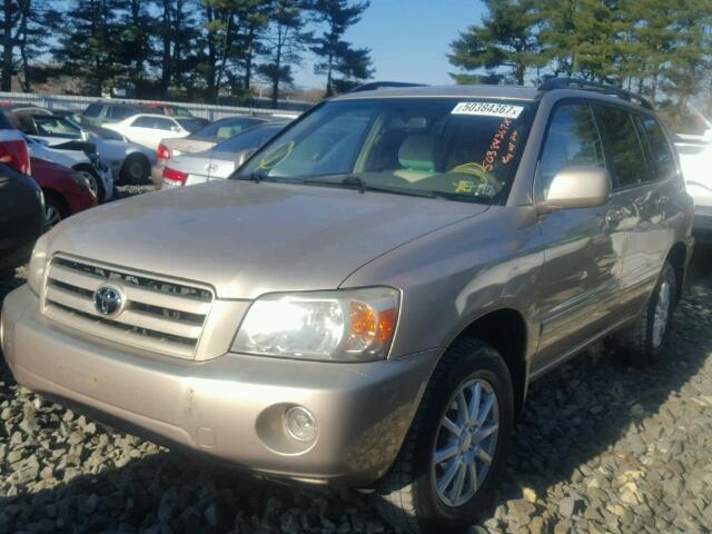 JTEEP21A040036809 - 2004 TOYOTA HIGHLANDER BEIGE photo 2