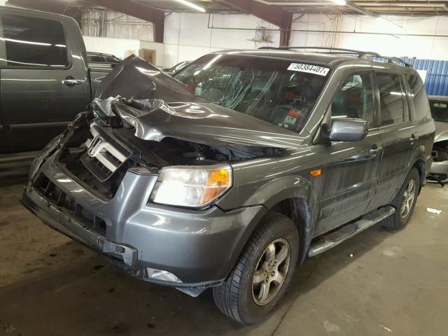 5FNYF18657B025312 - 2007 HONDA PILOT EXL GRAY photo 2