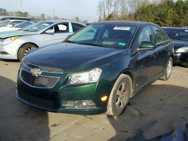 1G1PC5SB0E7200059 - 2014 CHEVROLET CRUZE LT GREEN photo 2