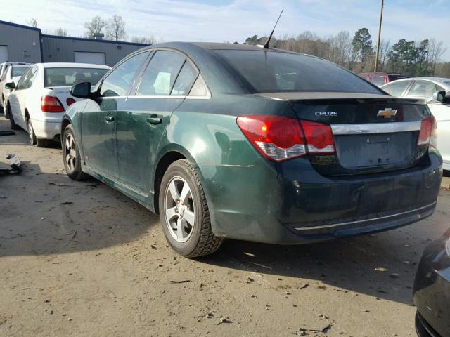 1G1PC5SB0E7200059 - 2014 CHEVROLET CRUZE LT GREEN photo 3