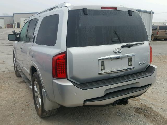 5N3AA08C39N902774 - 2009 INFINITI QX56 SILVER photo 3