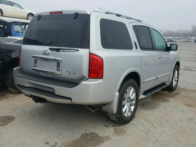 5N3AA08C39N902774 - 2009 INFINITI QX56 SILVER photo 4