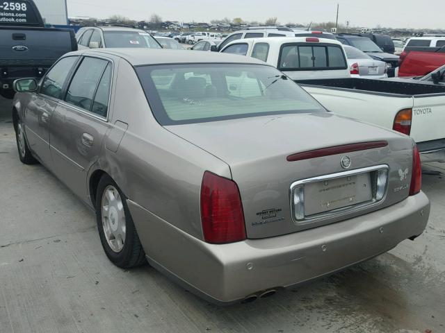 1G6KD54Y72U265443 - 2002 CADILLAC DEVILLE TAN photo 3