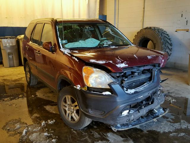 JHLRD78874C057124 - 2004 HONDA CR-V EX BURGUNDY photo 1