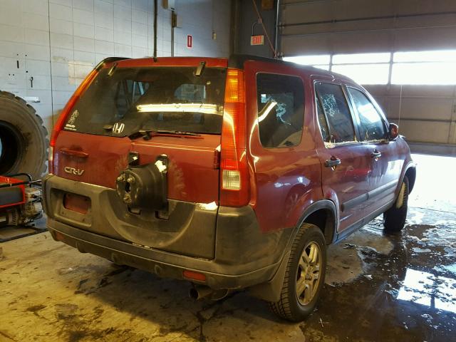 JHLRD78874C057124 - 2004 HONDA CR-V EX BURGUNDY photo 4