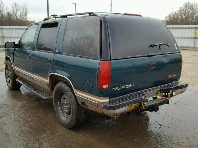 1GKEK13K4SJ768651 - 1995 GMC YUKON GREEN photo 3