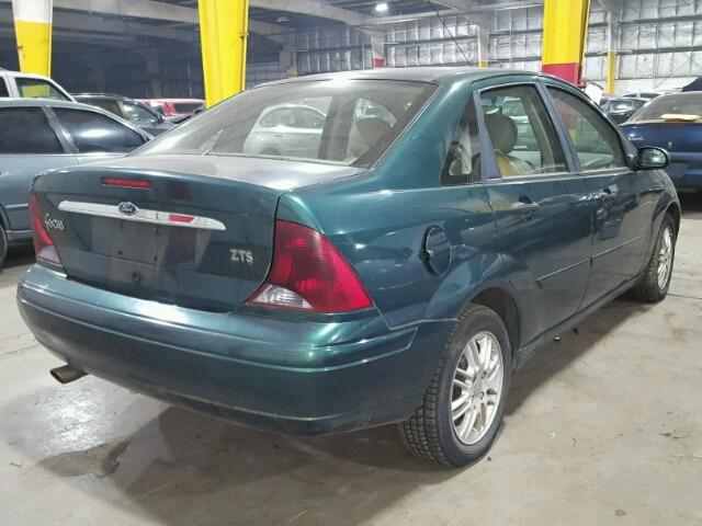 1FAHP3833YW331068 - 2000 FORD FOCUS ZTS GREEN photo 4