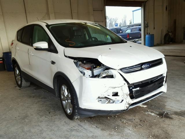 1FMCU0HXXDUB10244 - 2013 FORD ESCAPE SEL WHITE photo 1