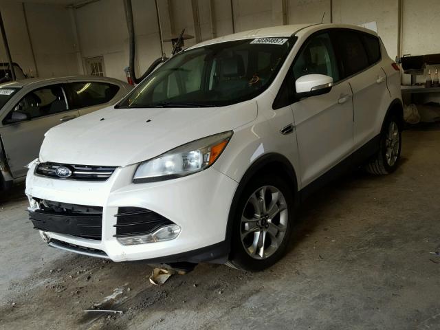 1FMCU0HXXDUB10244 - 2013 FORD ESCAPE SEL WHITE photo 2