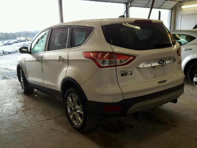 1FMCU0HXXDUB10244 - 2013 FORD ESCAPE SEL WHITE photo 3