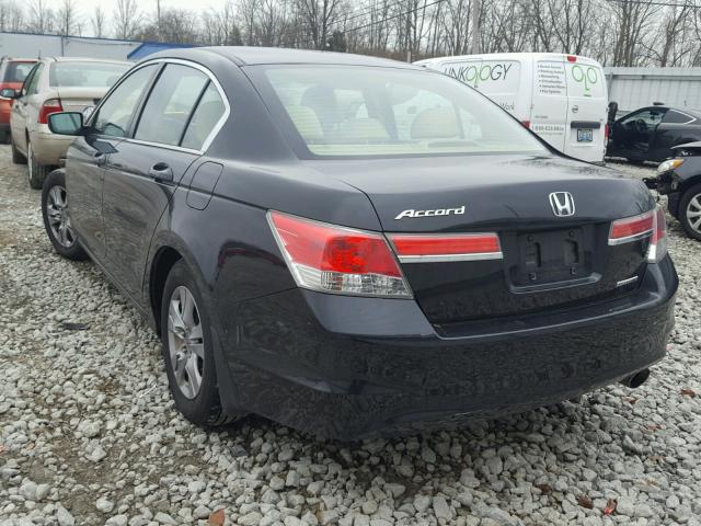 1HGCP2F66CA138691 - 2012 HONDA ACCORD SE BLACK photo 3