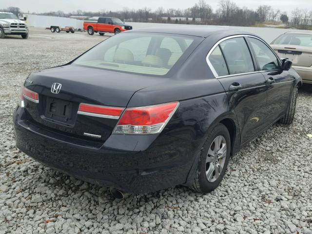 1HGCP2F66CA138691 - 2012 HONDA ACCORD SE BLACK photo 4