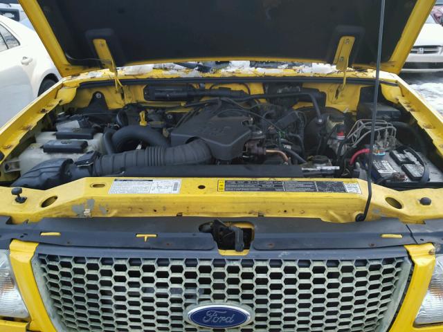 1FTYR14E81PA92858 - 2001 FORD RANGER SUP YELLOW photo 7