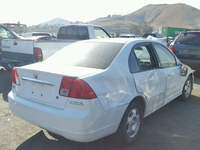 JHMES95613S015339 - 2003 HONDA CIVIC HYBR WHITE photo 4