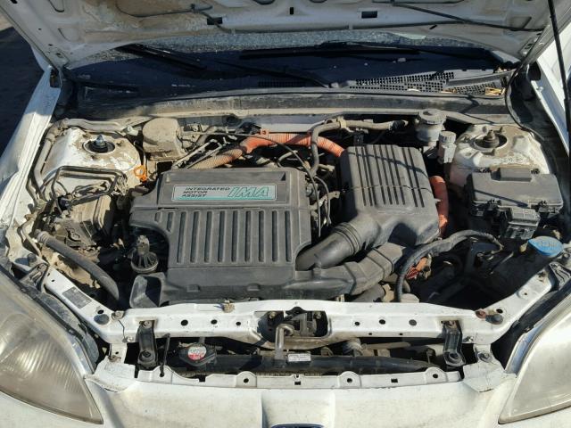 JHMES95613S015339 - 2003 HONDA CIVIC HYBR WHITE photo 7