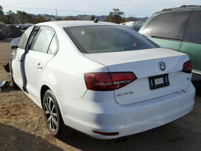 3VWDB7AJ0HM290323 - 2017 VOLKSWAGEN JETTA SE WHITE photo 3