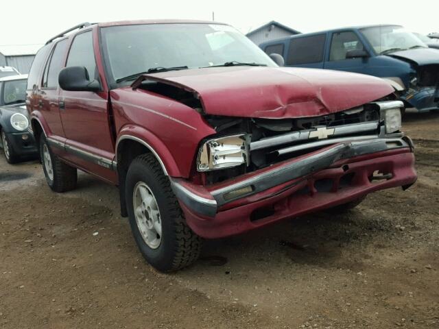 1GNDT13W8S2259042 - 1995 CHEVROLET BLAZER BURGUNDY photo 1