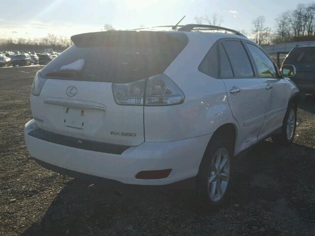 2T2HK31U38C094761 - 2008 LEXUS RX 350 WHITE photo 4