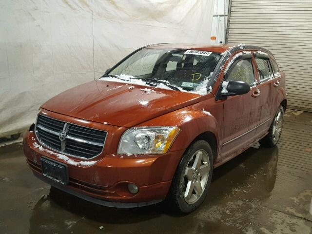 1B3HE78K07D283376 - 2007 DODGE CALIBER R/ ORANGE photo 2